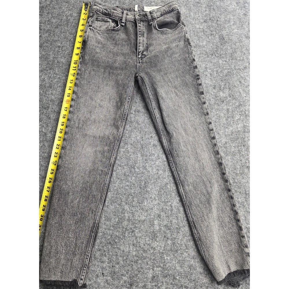 rag & bone Womens Gray Denim‎ High Rise Slim Straight Jeans, Medium Wash, 25